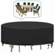 thumbnail image 1 of Protector de juego de comedor para exterior, fundas para muebles de patio, funda impermeable para mesa de exterior, funda universal para muebles de jardín, juego de comedor de mesa redonda de 230 x, 1 of 5