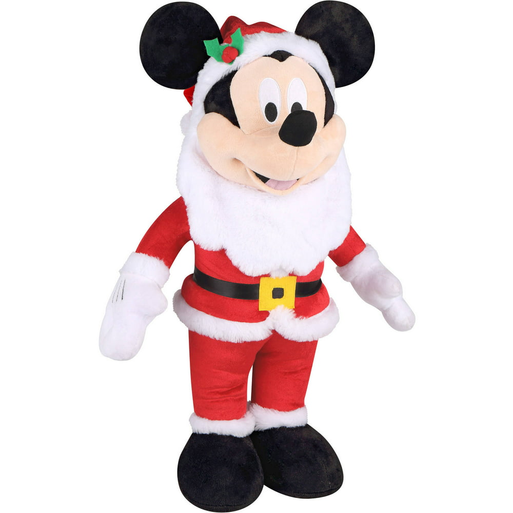 Holiday Time Disney Mickey Mouse Plush Christmas Greeter