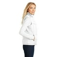 thumbnail image 3 of Port Authority Ladies Puffy Vest-3XL (White/Dark Slate), 3 of 6