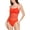 Red, variant on Womens Crochet One-Piece Swim Persimmon 10
