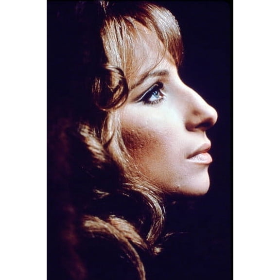 Barbra Streisand Iconic Image in Profile Early 1970s 24x36 Poster