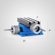 VEVOR Milling Working Table / Compound Milling Machine Work Table 7.3 inch x 4 inch;Cast Iron;2‑Axis