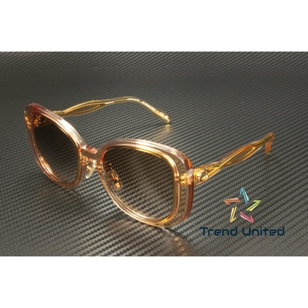 COACH HC8333 568013 C7995 Transparent Blush Brown Pink Grad 53 Womens Sunglasses