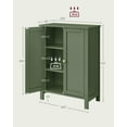 thumbnail image 6 of Small Storage Cabinet Fits Perfectly ，Pedestal Sink Storage Cabinet, Floor Storage Cabinet with 2 Adjustable Shelves, 6 of 6