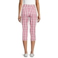 Time and Tru Women's Pull On Capri Pants