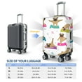 thumbnail image 6 of Balery Yoga Dogs Poses Luggage Cover Protector, Scratch And Dirt Resistant, Fits 18-32 Inch Luggage - Small, 6 of 9