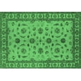 thumbnail image 1 of Ahgly Company Indoor Rectangle Oriental Emerald Green Industrial Area Rugs, 2' x 3', 1 of 4