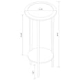 thumbnail image 4 of Kirk 1-shelf Round Wood Plant Stand Espresso, 4 of 4