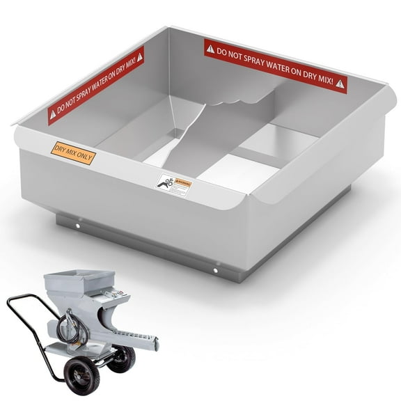 MMAC-0123 Hopper Extension, Compatible with Mud Mixer MMXR-3221, Increased Dry Mix Capacity From 120 Pounds to 300 Pounds, Anti-Rust Nano Coating, for large-scale construction and yard renovations