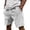 White_002, variant on Domuza Men's Corduroy Shorts Casual Elastic Waist Drawstring Shorts for Men with Pockets Army Green S