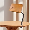 thumbnail image 1 of Blinkol Music Sheet Stand Brown Sturdy Wood Stage Performance Space Saving Reading Stand, 1 of 9
