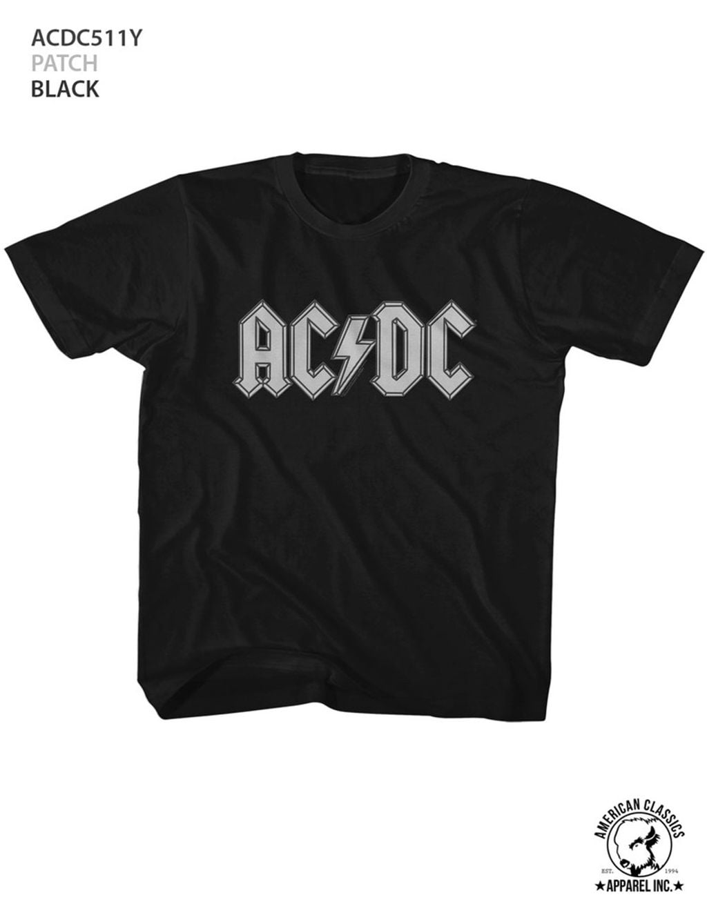 AC/DC Hard Rock Band Music Group Grey Logo Toddler American Classics T ...