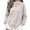 Beige, variant on Women's Winter Pullover Top Stand Collar Long Sleeve Sweatshirt With Pocket Ultra Warm Cozy Soft Relaxed Fit for Daily Commute Outdoor Activities and Weekend Getaways,Gray