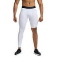 thumbnail image 2 of Xmarks Men's Single Leg Tight Sports Pants  1/2 One Leg Compression Tights Full Length for Basketball Comfy Single Leg Solid Color Long Pants Sports Base Layer Leggings, 2 of 7