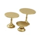 thumbnail image 4 of Soporte de metal para tartas y cupcakes de 3 piezas, base estable y versátil con pedestal alto. Dorado, 4 of 9