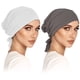 thumbnail image 4 of Guardurnaity Gorros Hijab elásticos islámicos para un fácil y cómodo, gorros Hijab interiores, sombrero, Hijab interior, 2 piezas Sombreros Caqui+Blanco, 4 of 6