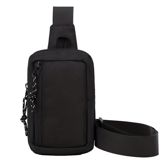 Men’s Sling Crossbody Bag, Lightweight Mini Chest Pack with Adjustable Shoulder Strap, Small Water-Resistant Shoulder Bag for Travel Hiking Running Outdoor
