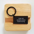 thumbnail image 2 of Maltese Dog Lovers Keychain, Funny Quote, Birthday Unique Gifts from Friends to Family, Engraved Stainless Steel, 2 of 4