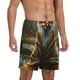 thumbnail image 2 of Fotbe Streamside Meditating Fox Pantalones Cortos de Pijama para Hombre, Ropa de Dormir, Pantalones de Pijama Cortos para Hombre-Large, 2 of 6