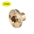 thumbnail image 1 of Tuerca de bronce trapezoidal T8 de 8mm de paso y 2mm de brida para impresora 3D 2Pcs, 1 of 5