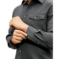 thumbnail image 4 of Youclos Men's Flannel Buffalo Shirt with Pocket Casual Button Down Shirts Regular Fit, 4 of 7
