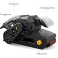 thumbnail image 2 of Lijadora de banda de 750W 75 mm x 533 mm con 10 bandas de lijado y bolsas para el polvo Lijadora de mesa con control de velocidad variable Adaptador de aspiradora 2 en 1 Cable de alimentación de 3 met, 2 of 7
