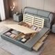 thumbnail image 2 of Luxury Queen Kids Double Bed Nordic High End Headboard Twin Double Bed Girl Sleeping Cama De Casal Furniture For Bedroom My Lux Decor Round, 2 of 8