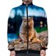 thumbnail image 3 of Nueva chaqueta de gato Animel 3D para hombre y mujer, estilo Harajuku Hip Hop, sudaderas con capucha de nuevo estilo, sudadera informal con cuello alto y cremallera, ropa para hombre, 3 of 5