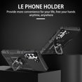 thumbnail image 2 of Allytech for Samsung Galaxy S23 FE Phone Case with Ring Holder, Anti-Fingerprint Non-slip Anti-Drop Heavy Duty Corner Protection Rotating Ring Stand Cover Case for Samsung S23 FE 5G 6.4", Black, 2 of 10