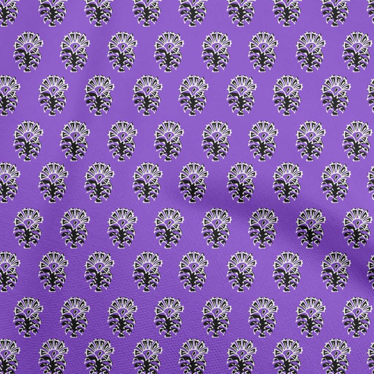purple cotton dress material oneOone Cotton Poplin Twill Medium Purple Fabric Block Dress Material Fabric  Print Fabric By The Yard 56 Inch Wide