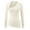 Beige, variant on Cotton Cute Tops for Women Beige Asymmetrical V Neck Undershirt Wrap Ruched Long Sleeve Tunic Tops Women Blouses L