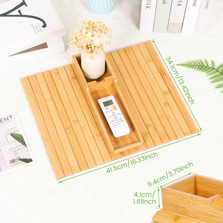 Couch Cup Holder, Anti-Slip Couch Arm Cup Holder, Bamboo Couch Arm
