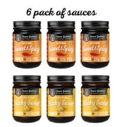 Sauce Goddess 6 Pack Sauces - Sweet & Spicy (3 jars) and Sticky Sweet (3 jars)