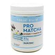 Vibrant Health Pro Matcha Protein Plus Matcha Tea Powder, Vanilla, 18.5 Oz