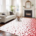 thumbnail image 2 of Large Area Rugs for Living Room Bedroom, Valentine's Day Heart 6'x9' Rug Washable Carpet Runner Indoor Outdoor, Romantic Pink Love Ombre Non Slip Floor Mats Rug for Kitchen, Playroom, 2 of 8