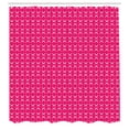 thumbnail image 2 of Ambesonne Geometric Shower Curtain, Modern Circles Art Rounds, 69"Wx70"L, Magenta Ivory, 2 of 4
