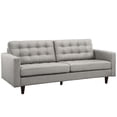 thumbnail image 1 of Modern Contemporary Upholstered Sofa, Grey Fabric, 1 of 5