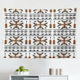 thumbnail image 1 of Tribal Tapestry, Pattern Composition with Birds and Arrows Geometric Design, Fabric Wall Hanging Decor for Bedroom Living Room Dorm, 2 Sizes, Orange Black White, by Ambesonne, 1 of 1