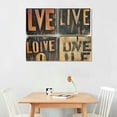 thumbnail image 2 of Orinice Wooden Blocks Typography Fine Art Aesthetic Poster & Print Wall Painting for Classroom Kitchen Office Farmhouse Decor 20x16in, 2 of 6