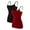 Black/Red, variant on Charmo Women Basic Cami Tanks Adjustable Spagetti Strap Built in Bra Tank Tops Cotton Undershirt, 2 Pack