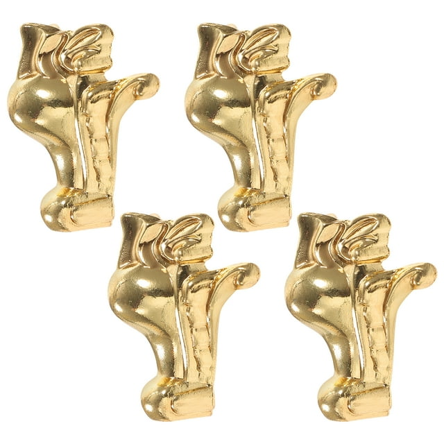 Miangastore 4pcs Box Leg Wood Case Corner Protector Zinc Alloy Jewelry Box Corner Protector