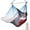 Black/Red/Blue/White, variant on Elegant Macrame Hanging Hammock Chair with Collapsible Metal Spreader Bar, Hand-Woven Soft-Spun Cotton Rope Swing Seat for Ultimate Comfort, Heavy-Duty Large Hammock Swing for Indoor, Bedroom, Patio,