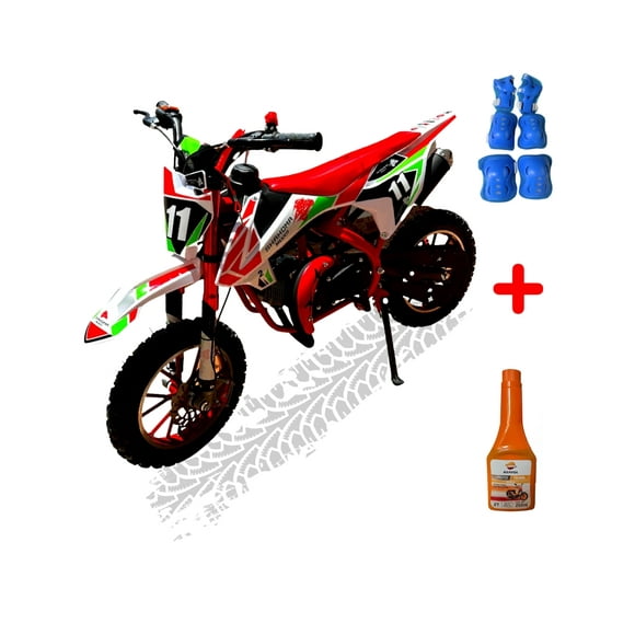 KIT Mini Moto Infantil Shahoma NTS01 SE Premium 49cc Rojo