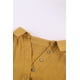 thumbnail image 2 of ABPHQTO Blusa drapeada de manga corta con dobladillo alto y bajo con cuello para mujer, 2 of 5