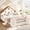 Beige + Brown, variant on DTTRA Full Size Upholstered House Floor Bed with Soft Teddy Fleece, Padded Guardrails and Embroidered Details, Beige + Brown