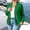 Green, variant on Bomber Jacket Women Casual Long Sleeve Zip Up Fall Outerwear Lightweight Classic Cropped Sweatshirt Trendy Fashion Windbreaker Coats