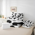thumbnail image 6 of Castle Fairy Cow Print Bedding Comforter Set 7pcs for Kids Children,Black White Queen Bedding Sets Super Cozy,Farmhouse Animal Queen Sheet Sets,Super Cozy Room Decor,Reversible, 6 of 8