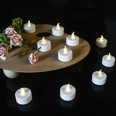 12 Pack Battery Operated LED Tea Lights: Flameless Votive Candles Lamp Realistic and Bright Flickering Holiday Gift， Long Lasting 150Hours for Seasonal & Festival Celebration Warm White