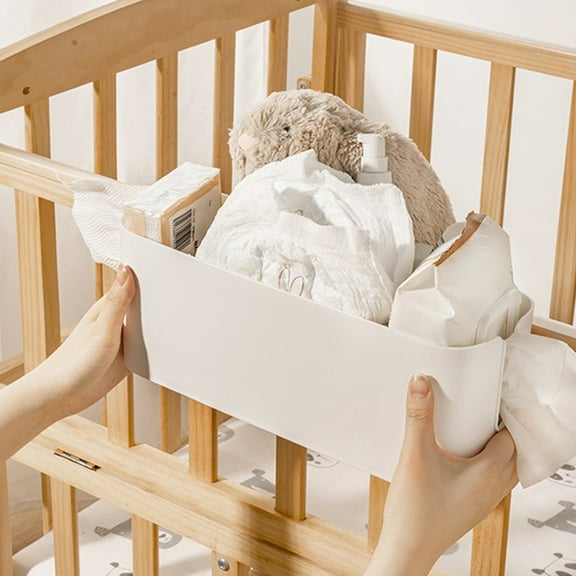 KONTONTY 1Pc White Multi-Functional Bedside Storage Box Organizer for Paper Towels and Small Items