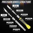 thumbnail image 6 of 16-Piece Craft Knife Set, Precision Blades for DIY Projects with Magnetic Storage Case, 6 of 6